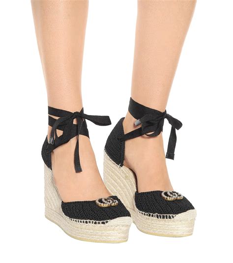 gucci espadrilles made in spain|gucci espadrilles wedges.